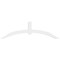 Ekena Millwork Archdale Architectural Grade PVC Gable Bracket, 108"W x 31 1/2"H x 6"D x 6"F, 7/12 Pitch GBP108X32X0606ARC00 - alternate 4